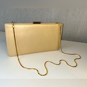 GIANI BERNINI Elegant Gold Clutch Bag Old Money